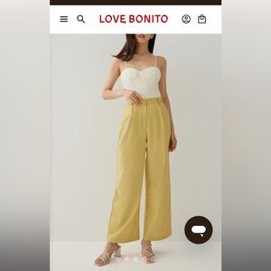 LoveBonito High-Waisted straight Pants